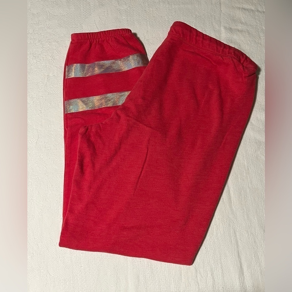 Victoria's Secret Fleece Jogger Style Pink Sweatpants Size L